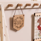 "You Belong..." Hanging Wooden Pennant Flag