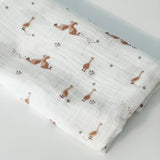 Baby Blanket -  Muslin Swaddle - Goose