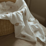 Baby Blanket -  Muslin Swaddle - Lemons