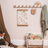 "Adventure Begins..." Hanging Wooden Pennant Flag