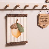 Woodland Leaf Picture Hanger - Walnut