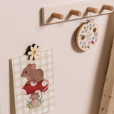 Magnetic Flower Picture Hanger - Ash / Oak