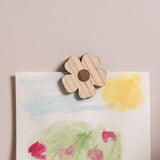 Magnetic Flower Picture Hanger - Ash / Walnut