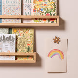 Magnetic Flower Picture Hanger - Oak / Ash