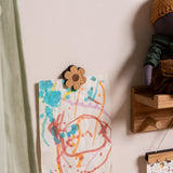 Magnetic Flower Picture Hanger - Oak / Walnut