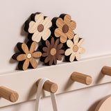 Magnetic Flower Picture Hanger - Ash / Oak