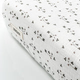 Muslin Cotton Fitted Cotbed Sheet - Botanical