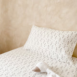 Muslin Cotton Fitted Cotbed Sheet - Botanical