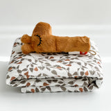 Baby Blanket -  Muslin Swaddle - Forest Pear