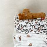 Baby Blanket -  Muslin Swaddle - Lemons