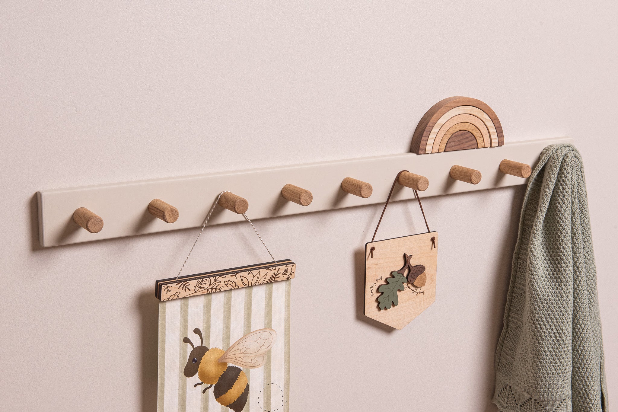 The Peg Rail - Light Clay