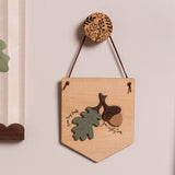 Round Oak Wall Hook - Meadow