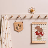 Scalloped Picture Hangers - Maple