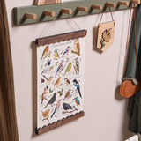 Scalloped Picture Hangers - Walnut