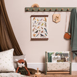 Scalloped Picture Hangers - Walnut