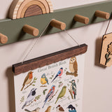 Scalloped Picture Hangers - Walnut