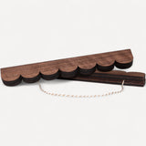Scalloped Picture Hangers - Walnut