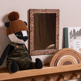 Walnut Mirror - Woodland Leaf