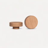 Round Wall Hook - Solid Oak