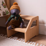 The Nestie Kids Step Stool - Solid Oak