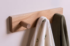 The Signature Peg Rail - Solid Oak